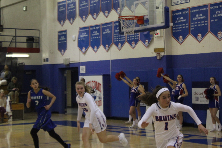 Girls varsity basketball destroys Doherty Spartans