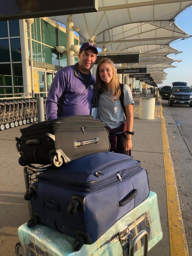 University of Washington student, Abby Miranda with her father Rick Miranda.
