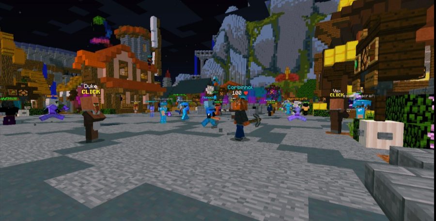 Online Community: This Minecraft multiplayer server shows how real games can be. Thousands of people join every day to play with each other and grow a community.
