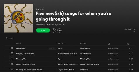Five new(ish) songs for when youre going through it