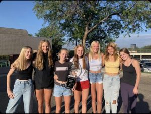 After two years of finishing as runner-up, Creek’s Girl Cross Country claims victory in the State Championship and goes on to win Nationals in the middle of a Global Pandemic. Pictured from left to right: Abby Maclean, Addy Laughlin, Claire Semerod, Addison Price, Riley Stewart, Shelby Balding, and Baylor Wolfe. 