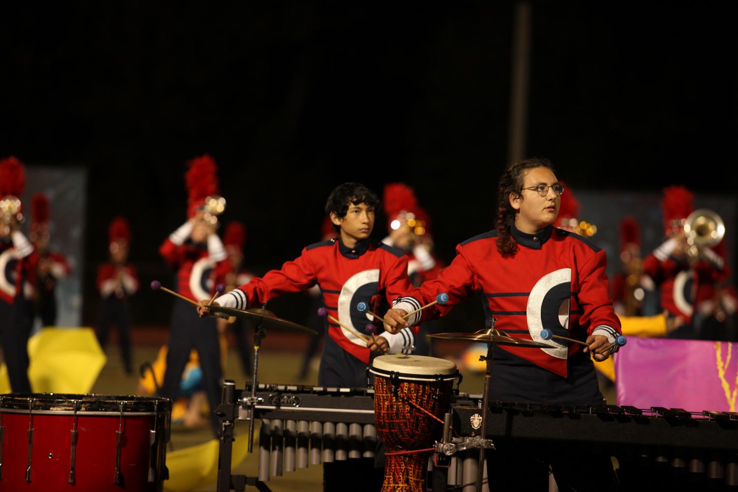 See Moments From Marching Band's Historic Finish At State And Regionals Competitions