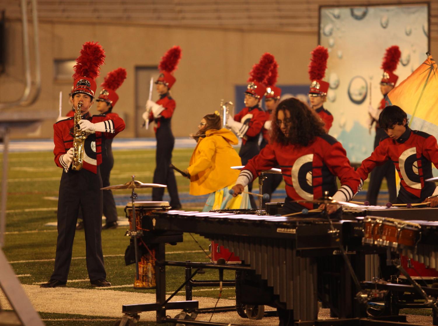 See Moments From Marching Band's Historic Finish At State And Regionals Competitions