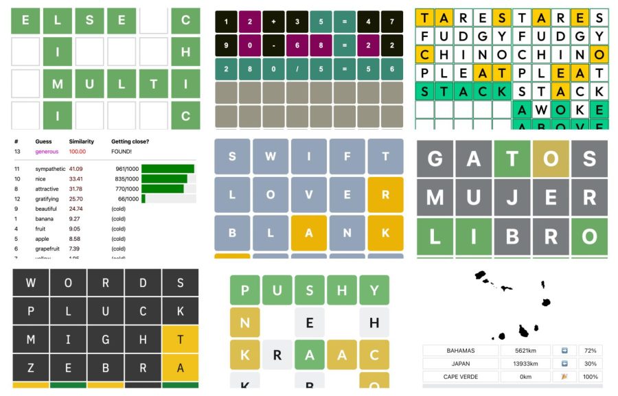 Since+the+immense+popularity+of+Wordle%2C+various+spin-offs+have+been+developed.+These+spin-offs+take+the+aesthetic+of+Wordle+and+transform+it+in+creative+ways.