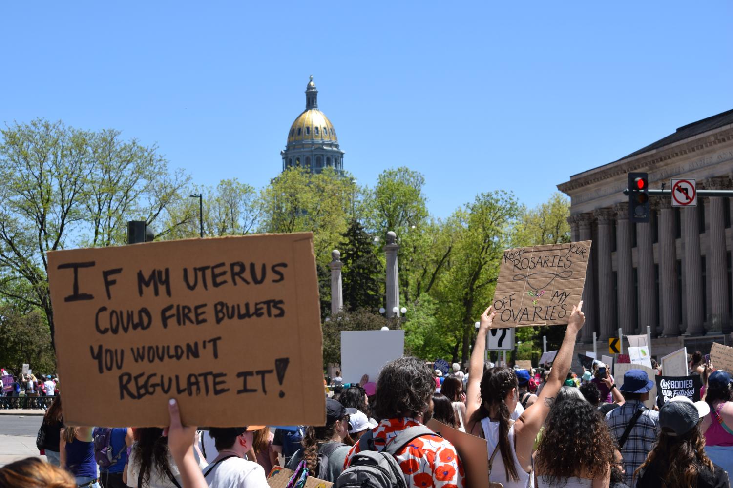 Denverites Show Up to Protest Roe v. Wade Overturning