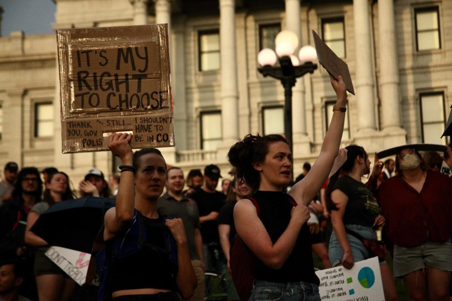 A recently-signed Colorado law by Governor Jared Polis guarantees abortion rights in the state. But some protesters pointed out that they shouldn’t have to be in Colorado to be guaranteed this right. The end of legal abortion means the end of a womans right to choose the path in her life, League of Women Voters national secretary Jessica Rohloff said.