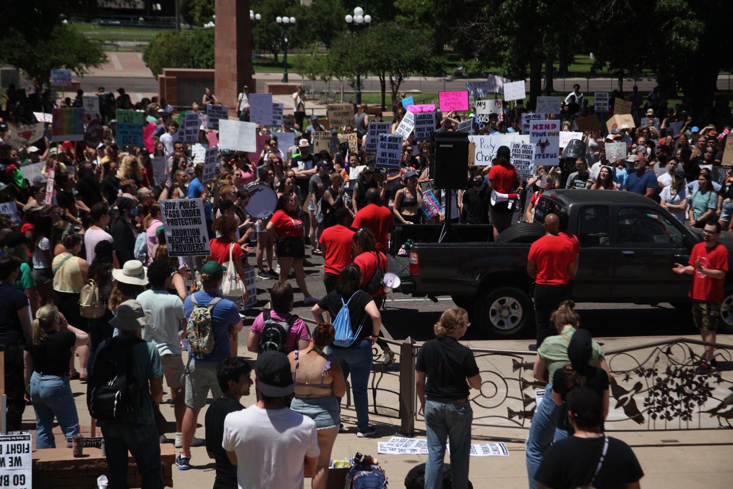 Abortion Rights Protests Continue in Front of Colorado Capitol