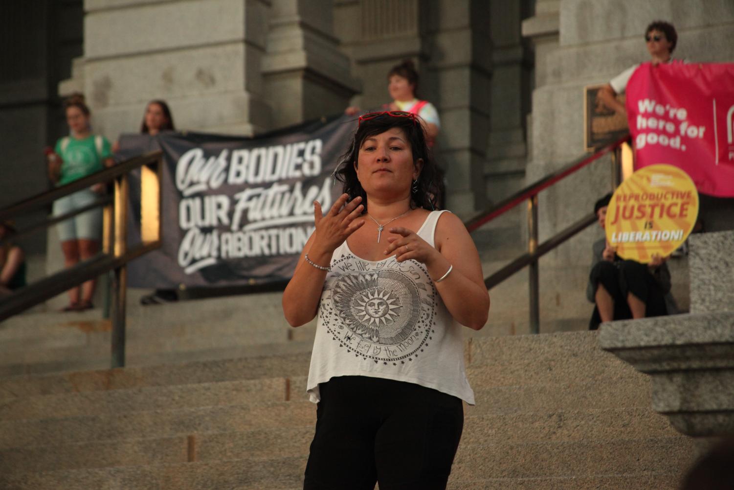 Abortion Rights Protests Continue in Front of Colorado Capitol