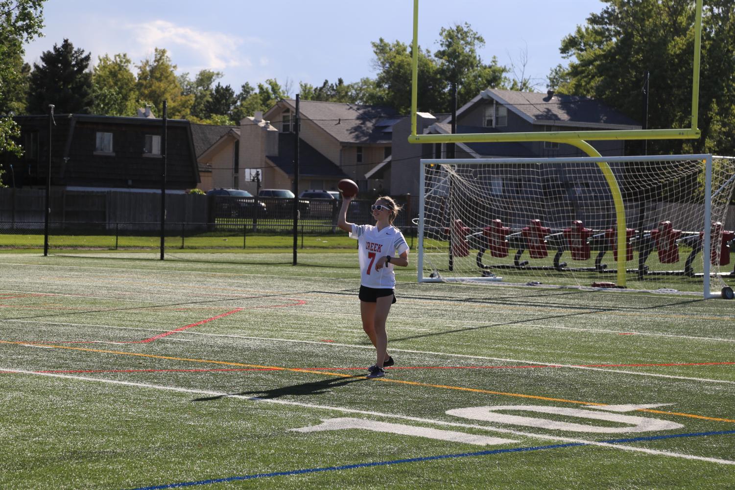 Flag Football Faces 18-7 Loss in Homecoming Game: See Moments Here