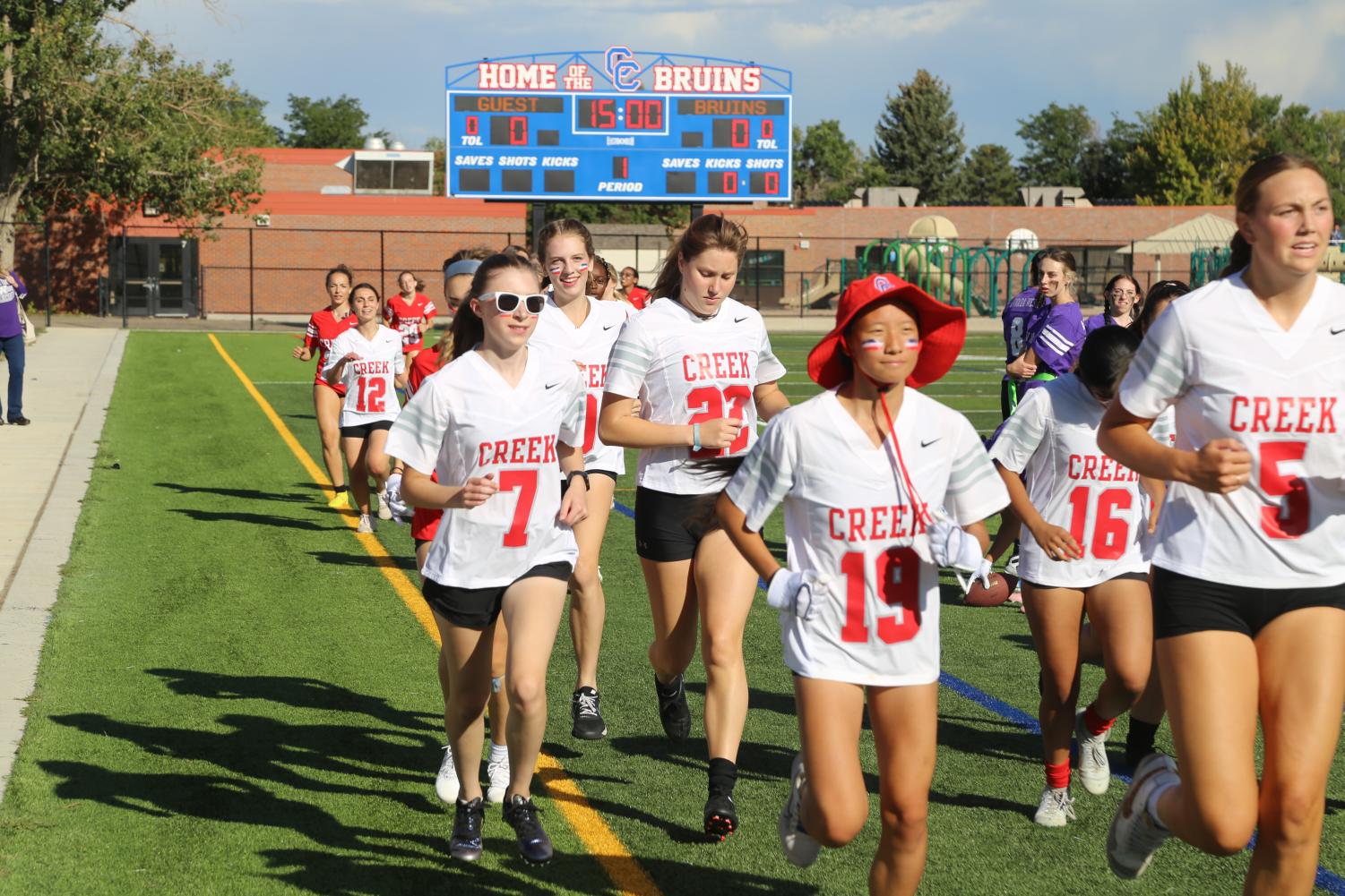 Flag Football Faces 18-7 Loss in Homecoming Game: See Moments Here