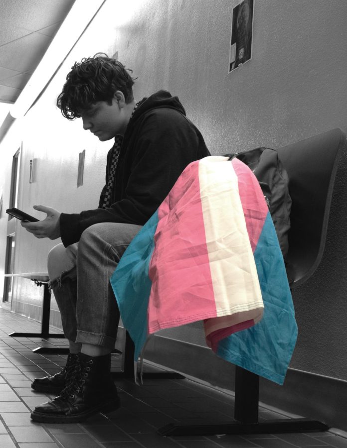 Students+perceive+each+other+in+highly+critical+ways.+%0AThis+is+only+magnified+when+the+person+being+observed+is+transgender.+Sophomore+Aram+Bazarian+sat+with+a+trans+pride+flag+for+our+cover+in+an+all+too+familiar+position.+As+a+trans+person+at+Creek%2C+Bazarian+often+feels+isolated+from+students+around+him%2C+not+only+because+of+his+identity%2C+but+also+because+of+the+possible+hate+he+could+experience+for+being+himself.+%E2%80%9CSome+%5Bstudents%5D+have+never+met+a+trans+person+before%2C%E2%80%9D+senior+Karter+LaBarre+said.+%E2%80%9CSo+I+sometimes+have+some+educating+to+do.%E2%80%9D+Educating+their+peers+is+the+tip+of+the+iceberg+for+these+trans+students.+Name-changes%2C+basic+respect%2C+and+deadnaming+are+all+part+of+the+trans+experience.+