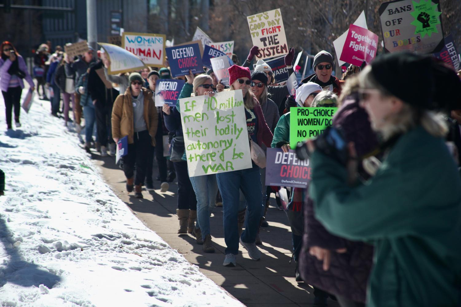 On+50th+Anniversary+of+Roe%2C+Denverites+March+for+Abortion+Justice%2C+Womens+Rights%3A+See+Moments+Here