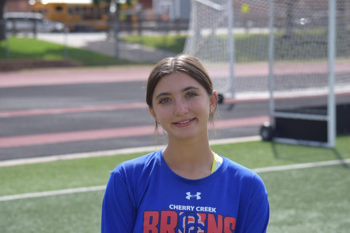 Freshman Nina Karami is one of the Creek football team's water girls. At every practice, game, and meeting, she delivers water to coaches, players, and refs. 