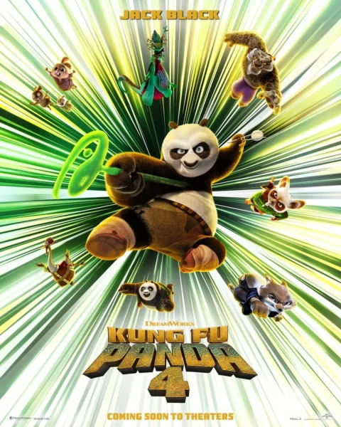 Kung Fu Panda 4, the next installment in the series that follows a clumsy panda named Po, exploring and fighting villains while learning about martial arts. Previous movies were legendary. This one was garbage.