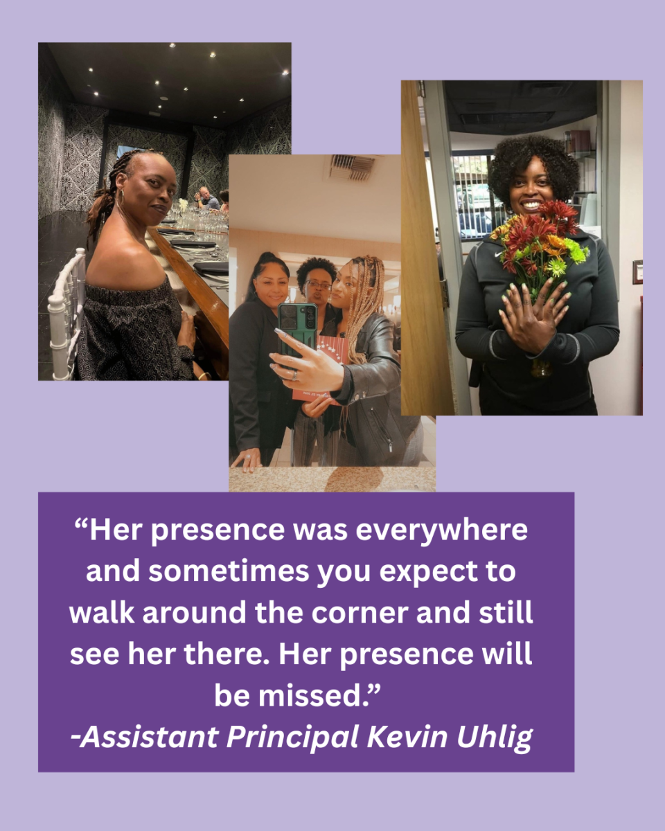Assistant Principal Kevin Uhlig remarked that Anderson's prescence around campus will be missed dearly. 