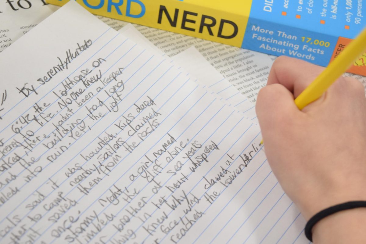 More students should be able to be in the creative writing class to better understand themselves. Creek offers so many creative classes yet only has two options for creative writing.