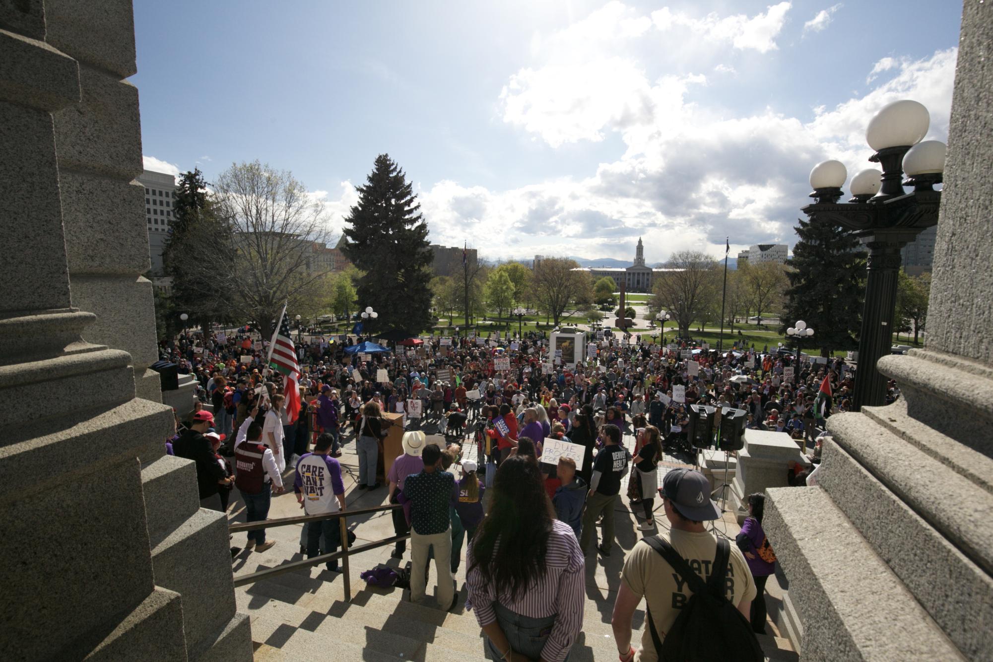 Denver May Day Rallies Evolve Into Anti-Trump Fury