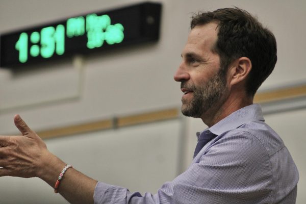 Congressman Jason Crow (D-6) answers questions about gun control, emphasizing his beliefs in background checks and tighter restrictions, despite his passion for hunting and his past in the military as an Army Ranger.