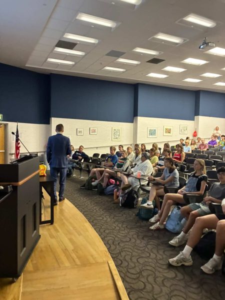 Social studies teacher Fletcher Woolsey tells his story of surviving the 1999 Coumbine High School shooting.