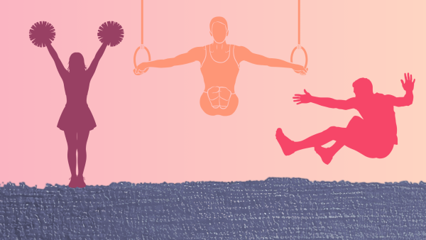 Athletes in sports like cheerleading, gymnastics, and long jump feel body pressures because their sports require aesthetic or weight standards.